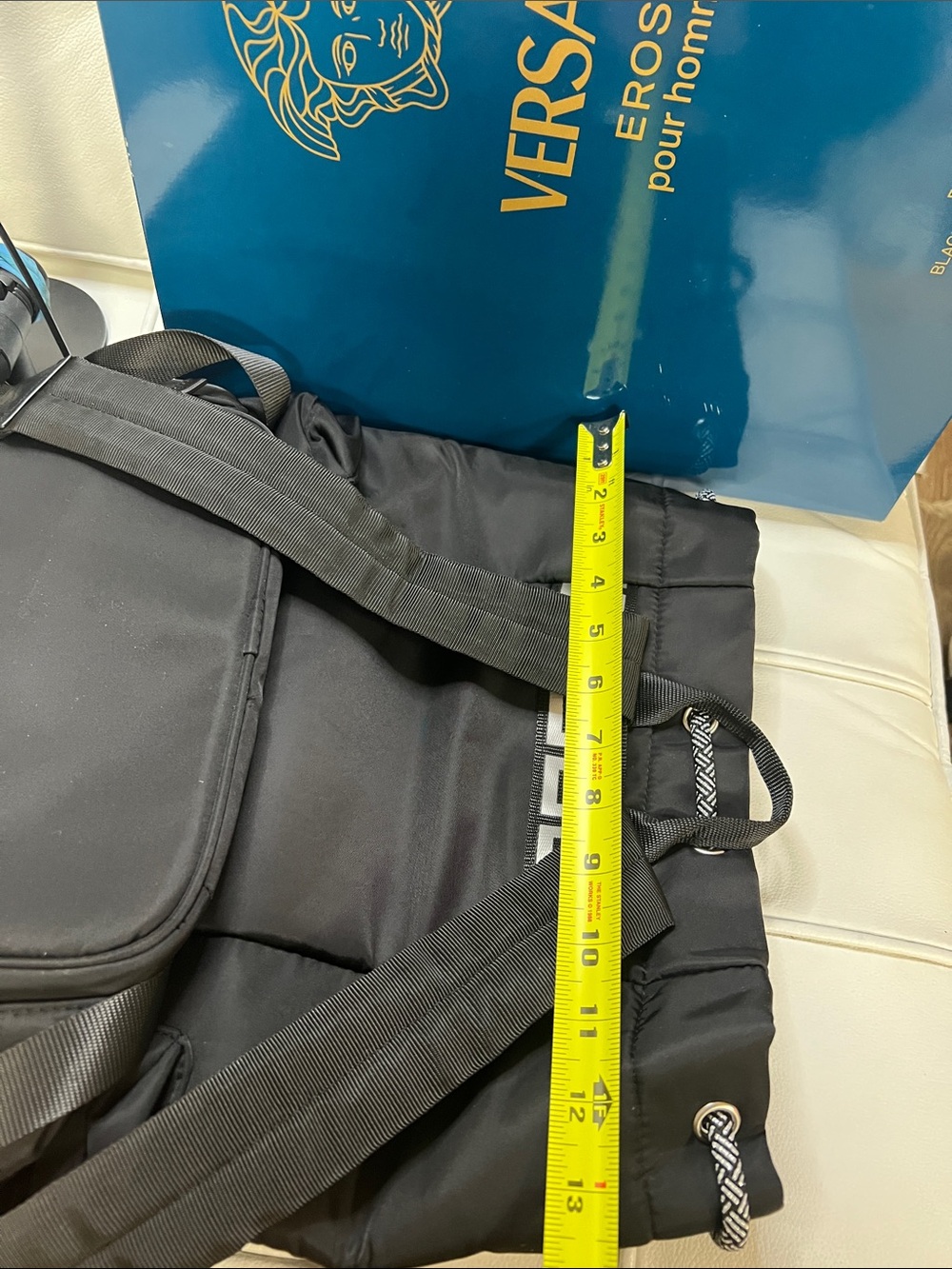 Versace Black Drawstring Backpack - Picture 14 of 16